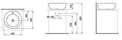 Laufen Alessi One 52cm Countertop Basin (18971)