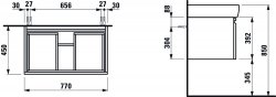 Laufen Pro 77cm Vanity Unit
