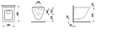 Laufen Palace Compact Wall Hung Toilet