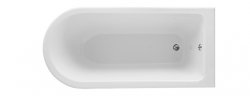 Bayswater White 1500mm Single End Free Standing Shower Bath