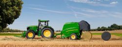 Siku John Deere Tractor & Round Baler - Diecast Scale 1:32 - 3838