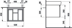 Laufen Pro 52cm Vanity Unit