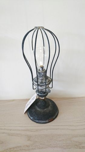 LED Bulb Rustic Distressed Metal Lamp