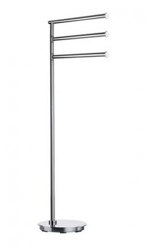 Smedbo Outline Lite Round Base Swing Arm Towel Rail