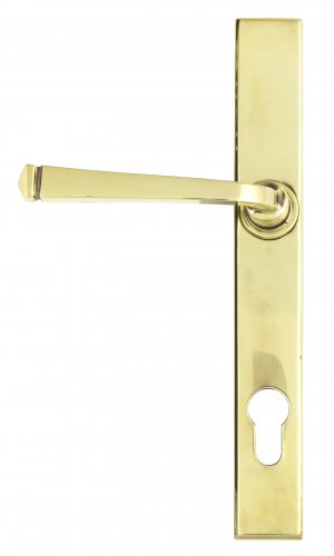 Aged Brass Avon Slimline Lever Espag. Lock Set