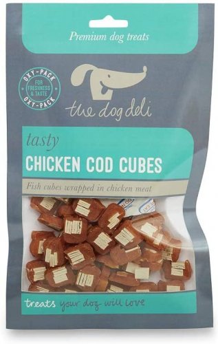 The Dog Deli Tasty Chicken Cod Cubes 100g