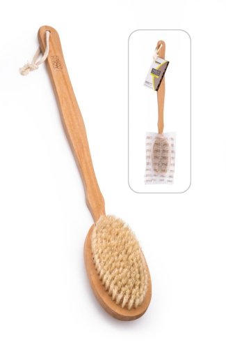 Aqua Massage 1pc Natural Bristle/Wooden Brush