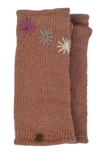 Fleece lined wristwarmer - Three Star - Blush