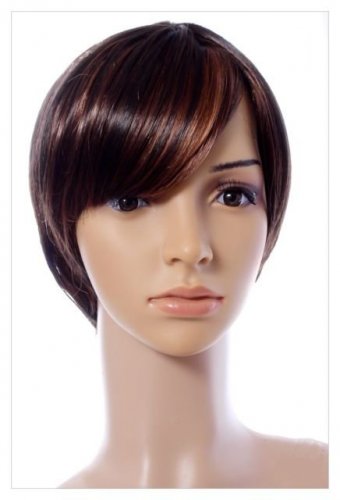 Amazing Long Choc Brown Honey Blonde Lady Wig! UK