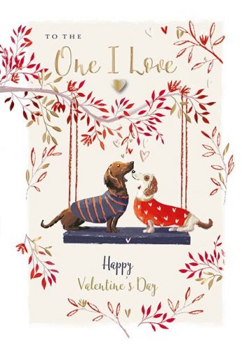 Valentine's Day Card - One I Love - Dog - Paw-fect Love - Wildlife Ling Design