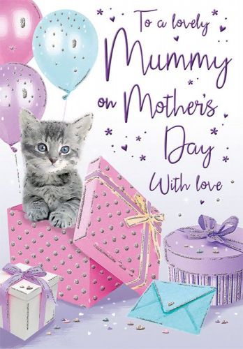 Mother's Day Card - Mummy - Kitten & Presents - Regal