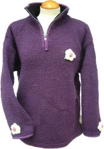 Fleece lined - ladies pull on - Soft Purple