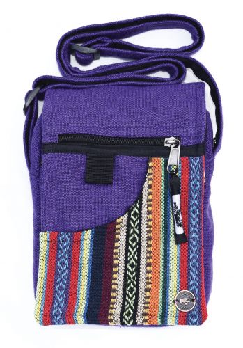 Small Cotton Gheri Bag - Purple