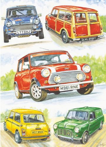 Birthday Card - Mini's Mini Car Collection - Country Cards