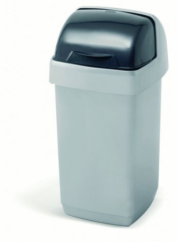 Addis 9573 Roll Top Bin Metallic 10l