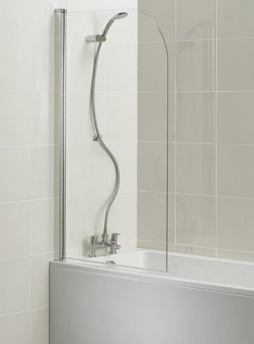 Ideal Standard New Connect Radius Silver Bath Screen