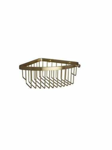 Miller Classic Corner Basket - Brushed Brass