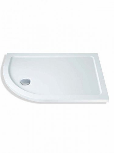 MX Elements 1300 x 800mm Offset Quadrant Shower Tray (550 Radius)