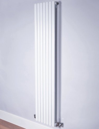 DQ Heating Cove Vertical White 1800 x 531mm Double Radiator