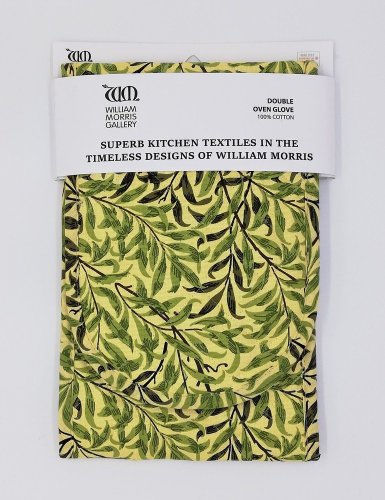 William Morris Green Willow Double Oven Gloves