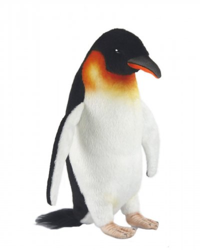 Soft Toy Bird, Emperor Penguin by Hansa (20cm) 7087