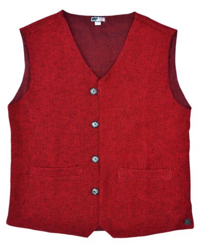 Classic waistcoat - fully lined -  red