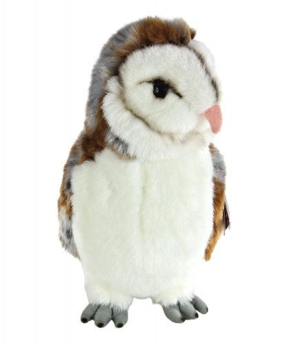 Soft Toy Bird. Barn Owl by Living Nature (28cm) AN358