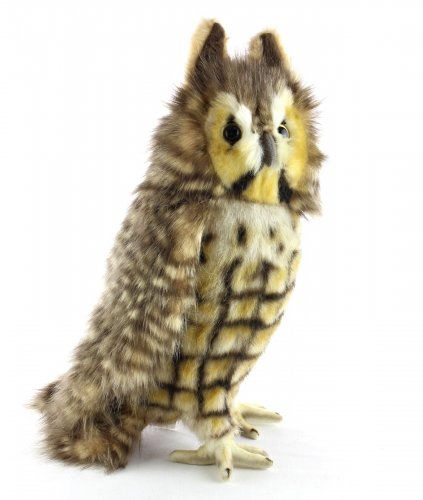 Soft Toy Long Eared Owl Bird of Prey by Hansa (30cm.H) 8083