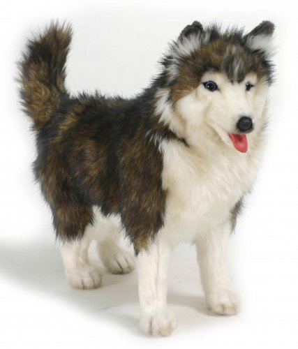 Soft Toy Dog, Husky by Hansa (40cm) 4824