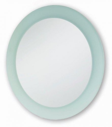 Round Frosted Edge Mirror
