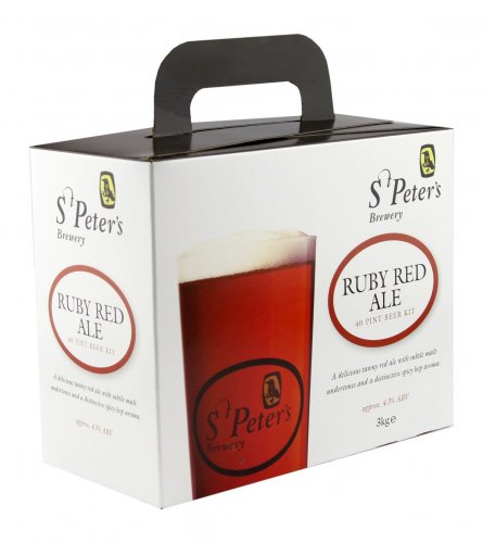 St Peter's Ruby Red Ale Home Brew Beer Making Kit - 40 pts
