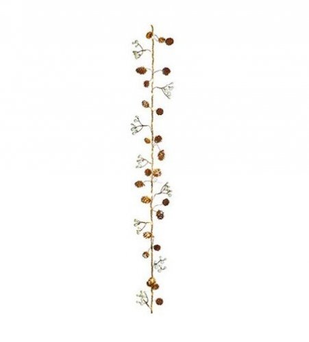 Premier Decorations Lit Rustic Rope Garland 1.65M
