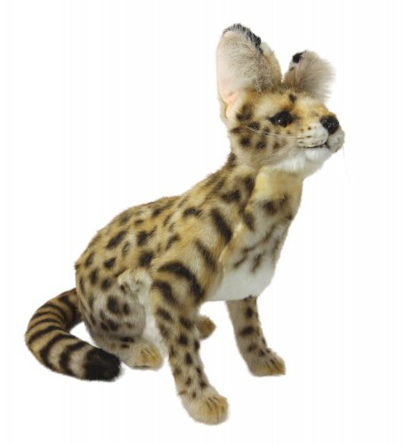 Soft Toy Wildcat, African Serval Cat Sitting (43cm.L) 7373