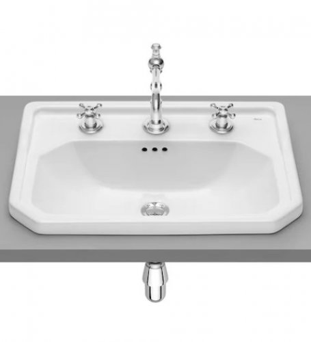 Roca Carmen 600mm 3 Tap Hole In-Countertop Basin