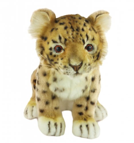 Soft Toy Leopard Amur Wildcat Cub by Hansa (25cm) 7297