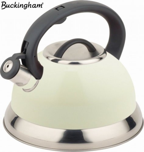 Buckingham 3Ltr Retro Whislting Kettle - Cream