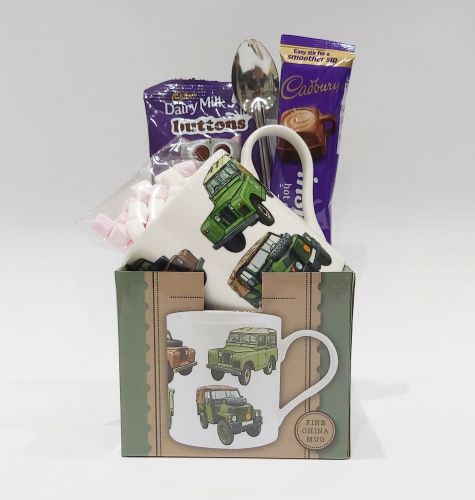 Cadbury's Hot Chocolate & Land Rover Defender Mug Gift Set