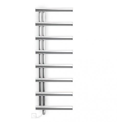 Bisque Chime Electric Left Hand Chrome 1070 x 500mm Towel Rail