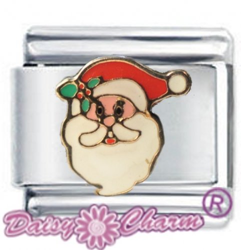 Santa Father Christmas Face Italian Charm