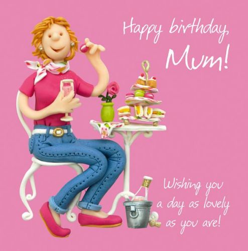 Birthday Card - Mum Afternoon Tea - Female Funny One Lump Or Two