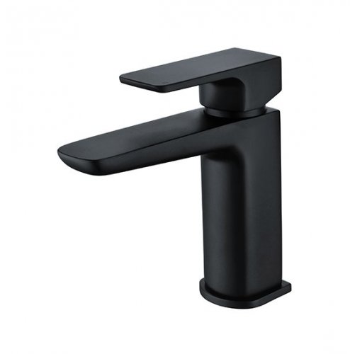 RAK Moon Black Mono Basin Mixer with Clicker Waste