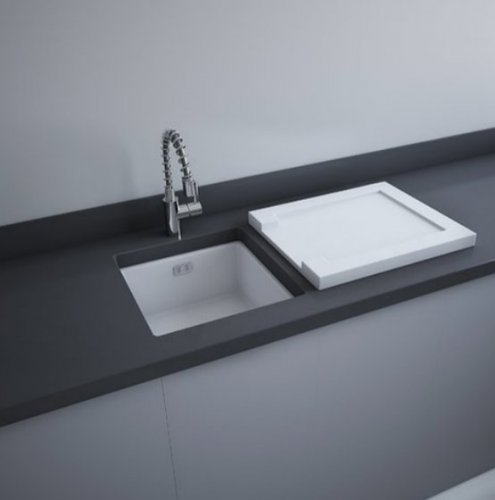 RAK Drainers 540x460x40mm Plain Ceramic Sink Drainer