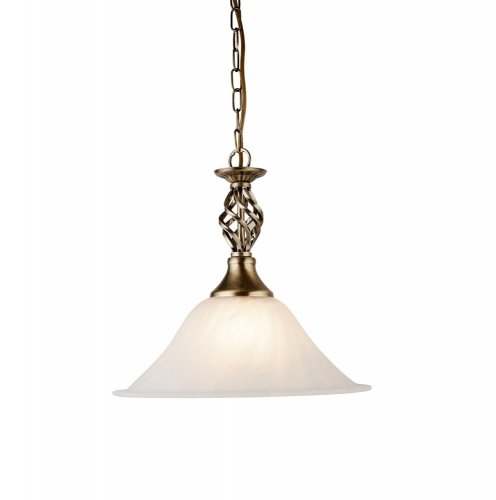 Searchlight Cameroon Marble Gls Pendant Cw Ab Susp