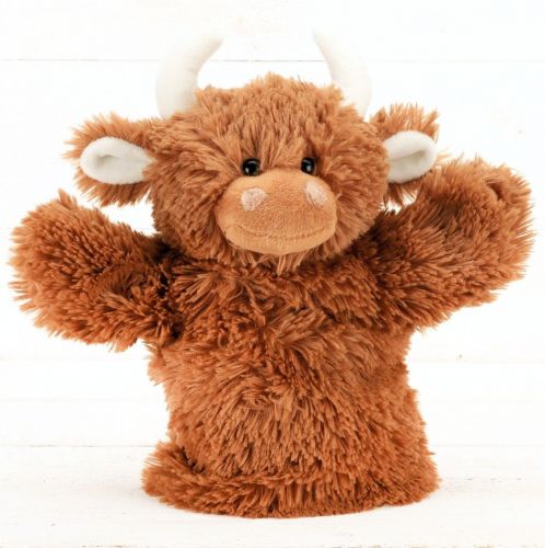 Highland Cow Fluffy Plush Hand Puppet - Jomanda