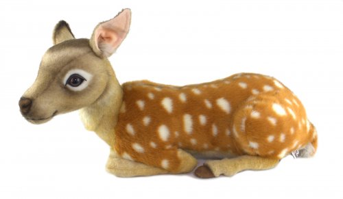 Soft Toy Sika Deer Fawn Lying by Hansa (45cm) 7804