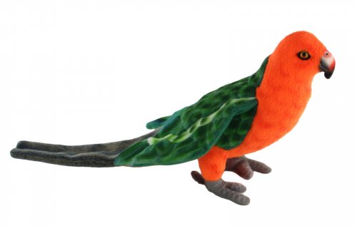 Soft Toy Bird, King Parrot by Hansa (19cm) 8223