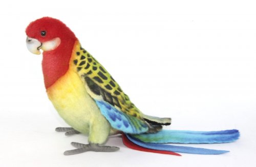 Soft Bird Toy Eastern Rosella Parrot by Hansa (29cm) 8221