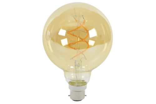 Lyyt 157.915 G95 Spiral Retro-Styled Filament Lamp 5W Warm White Light Output