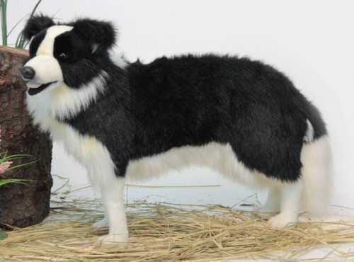 Soft Toy Dog, Border Collie by Hansa (84cm) 4563