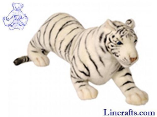 Soft Toy Wildcat, Tiger White by Hansa (73cm) 4061